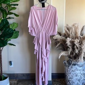 Pink ruffle dress